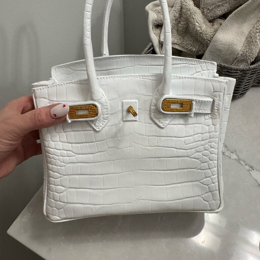 Hermes inspired white home decor